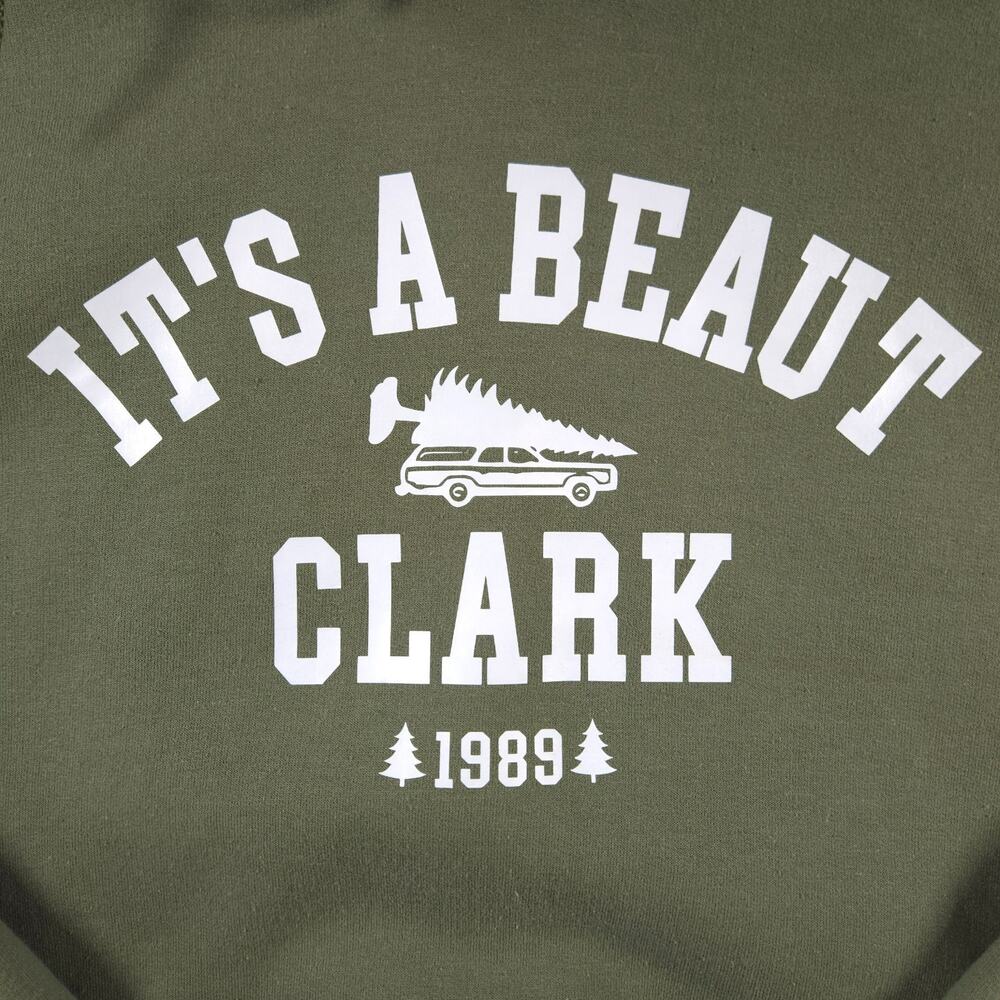 National Lampoon's Christmas Vacation Hoodie Size XL Sage Green Gildan - Picture 2 of 7